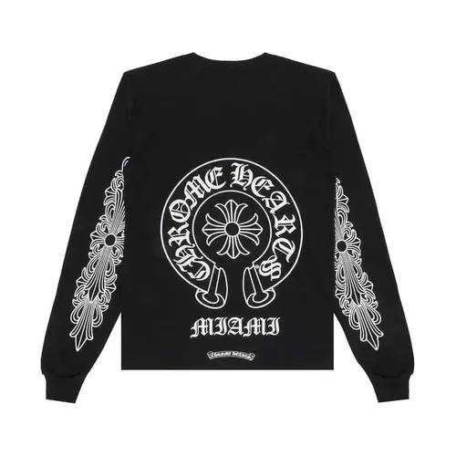 CHROME HEARTS MIAMI EXCLUSIVE BLACK L/S TEE