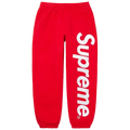 Supreme Satin Appliqué Sweatpant 'Red'