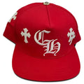 Chrome Hearts Cross Patch Snapback 'Red'