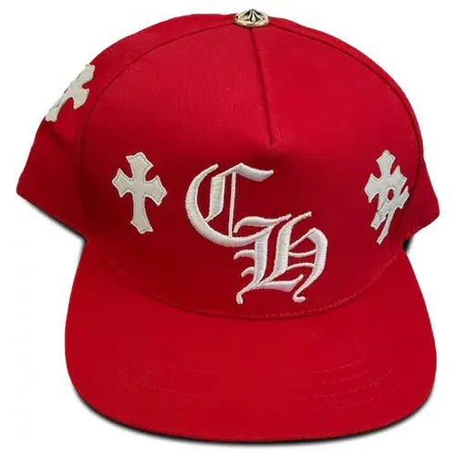 Chrome Hearts Cross Patch Snapback 'Red'