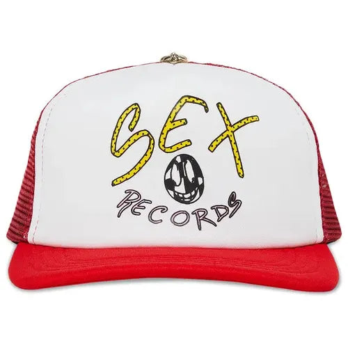 Chrome Hearts x Matty Boy Sex Records Logo Trucker Hat 'White'