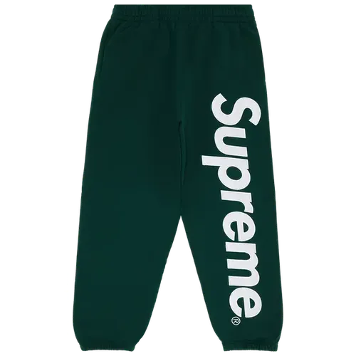 Supreme Satin Appliqué Sweatpant 'Green'