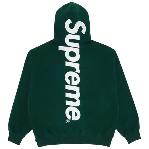 Supreme Satin Appliqué Hoodie 'Green'