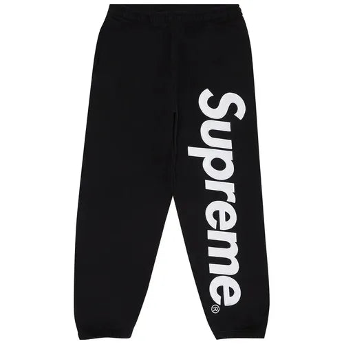 Supreme Satin Appliqué Sweatpant 'Black'