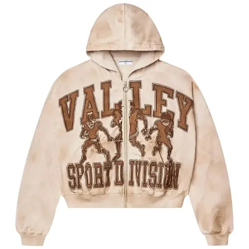 Vale Forever Mud Friday Zip Up Hoodie 'Beige/Brown'