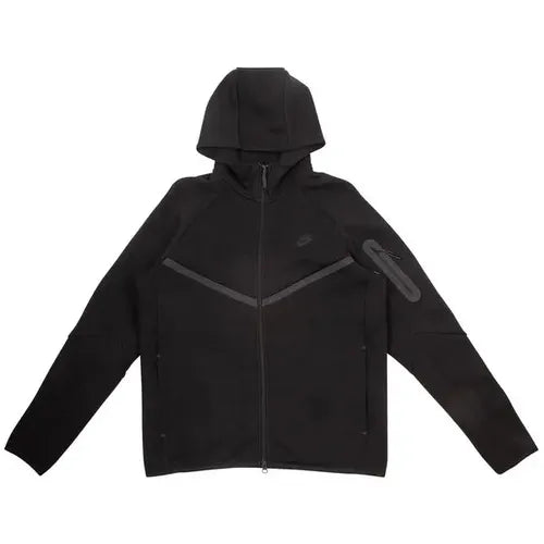 Nike Tech Full Zip Windrunner Hoodie 'Black/Black'