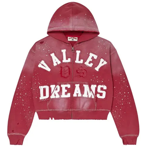 Vale Forever Classico Zip Up Hoodie 'Ruby'