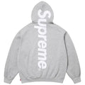 Supreme Satin Appliqué Hoodie 'Grey'