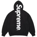 Supreme Satin Appliqué Hoodie 'Black'