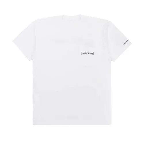 CHROME HEARTS SCROLL LOGO POCKET TEE WHITE