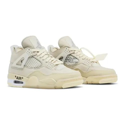 Off-White x Air Jordan 4 Retro 'Sail'