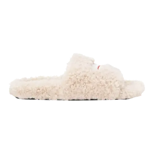 Balenciaga Furry Slides 'White/Cream'