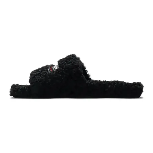 Balenciaga Furry Slides 'Black'
