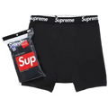 Supreme x Hanes Boxers (4Pack) 'Black'