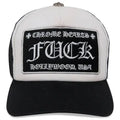 Chrome Hearts FUCK Hollywood Trucker Hat 'Black/White'
