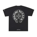 CHROME HEARTS HORSESHOE LOGO POCKET BLACK TEE