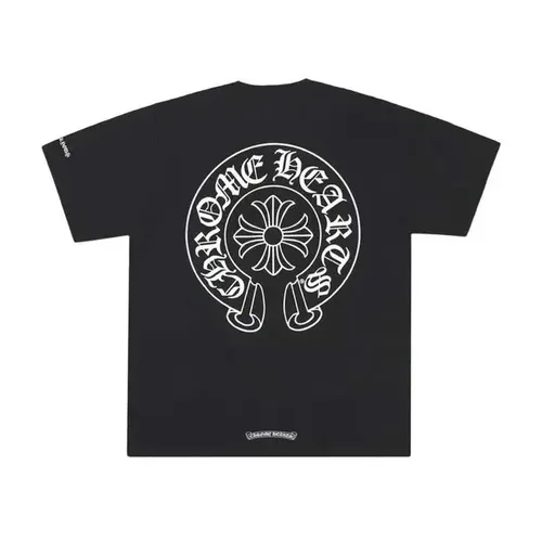 CHROME HEARTS HORSESHOE LOGO POCKET BLACK TEE
