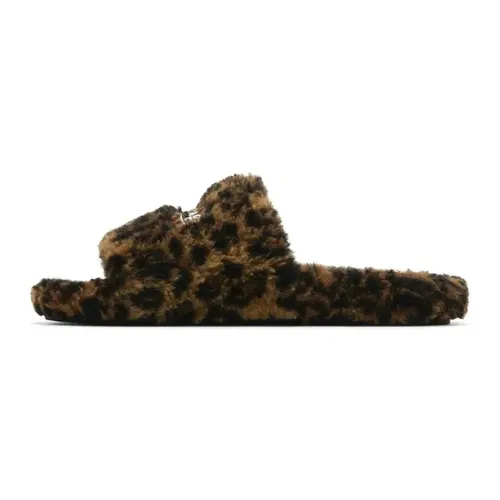 Balenciaga Furry Slides 'Leopard'