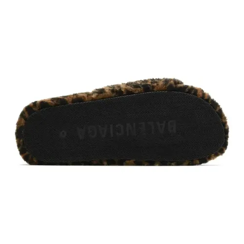 Balenciaga Furry Slides 'Leopard'