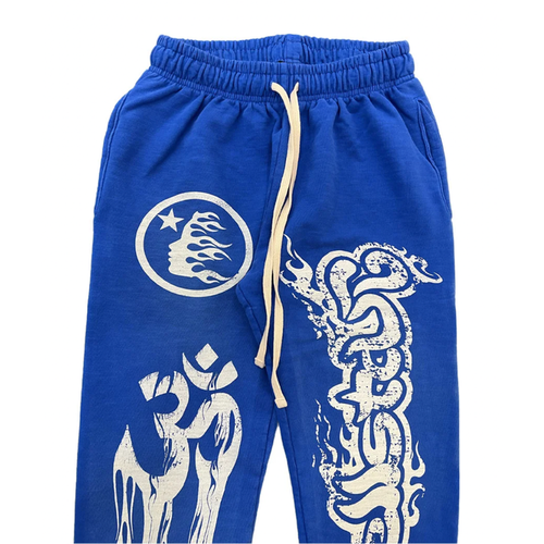 Hellstar Studios Racer Flare Sweatpants Blue