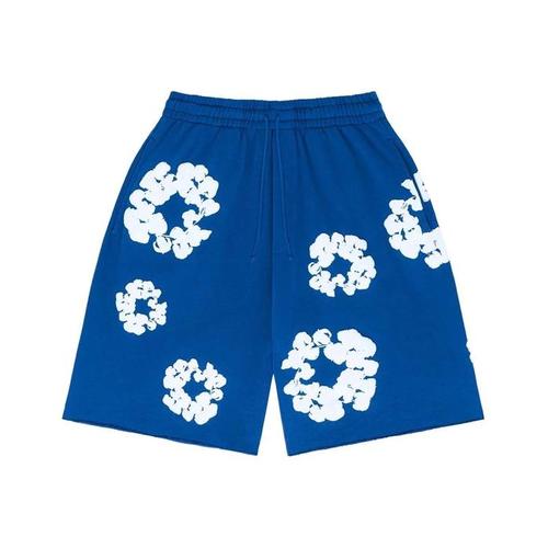 Denim Tears Cotton Wreath Shorts Blue