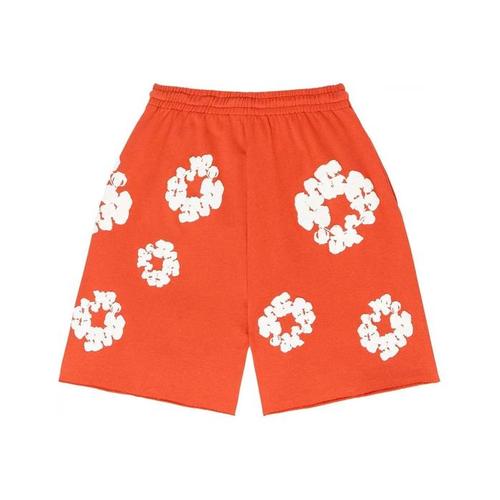 Denim Tears Cotton Wreath Shorts Orange