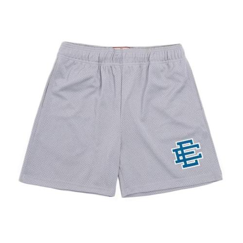 Eric Emanuel Blue Logo Shorts Grey