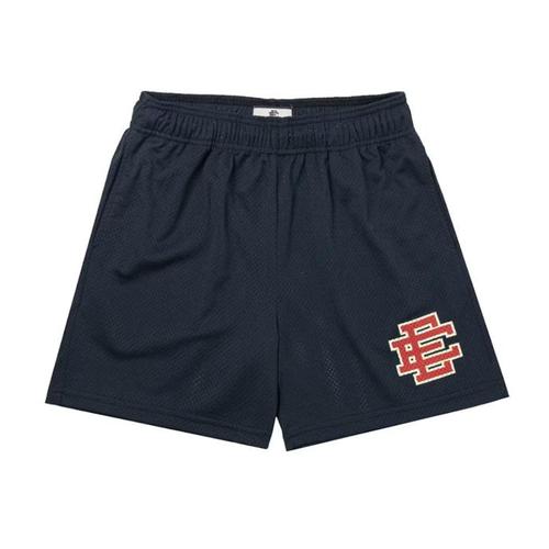 Eric Emanuel Red Logo Shorts Navy
