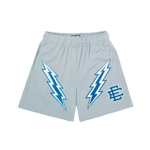 Eric Emanuel Grey Lightning Grey/Blue Shorts