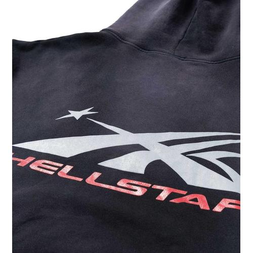 Hellstar Airbrushed Skull Hoodie Black