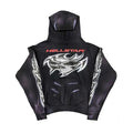 Hellstar Airbrushed Skull Hoodie Black