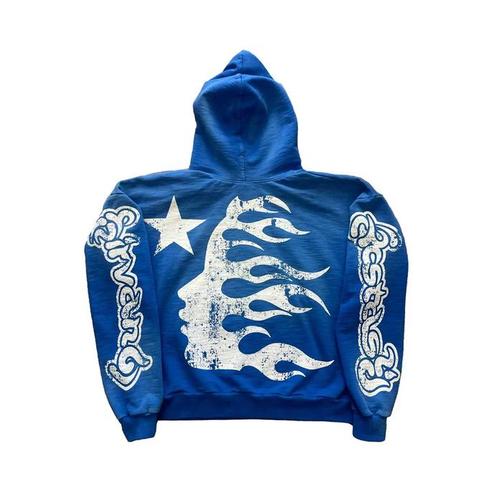 Hellstar Blue Yoga Hoodie Blue