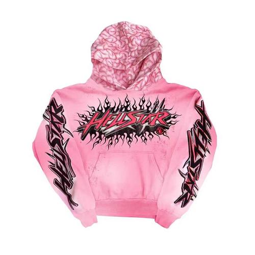 Hellstar Brainwashed Hoodie Pink