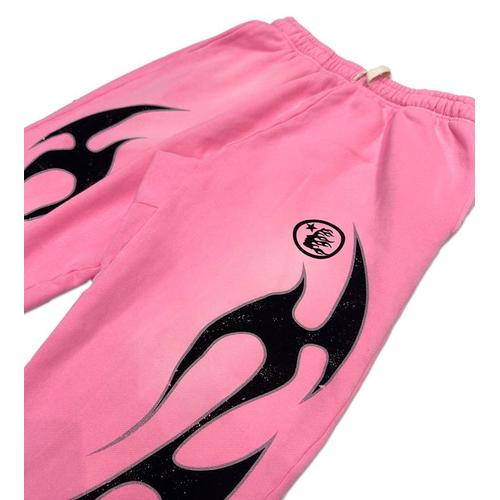 Hellstar Studios Pink Flame Sweatpants