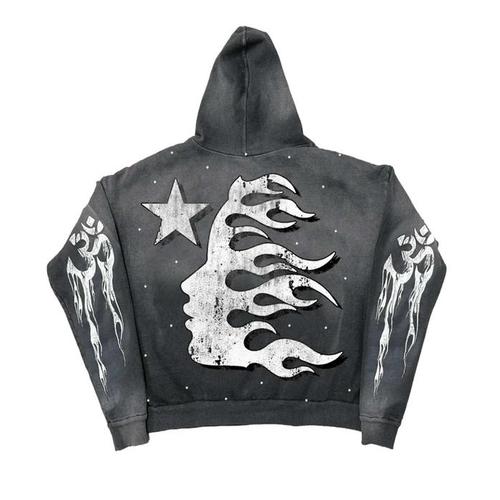 Hellstar Racer Hoodie Faded Black