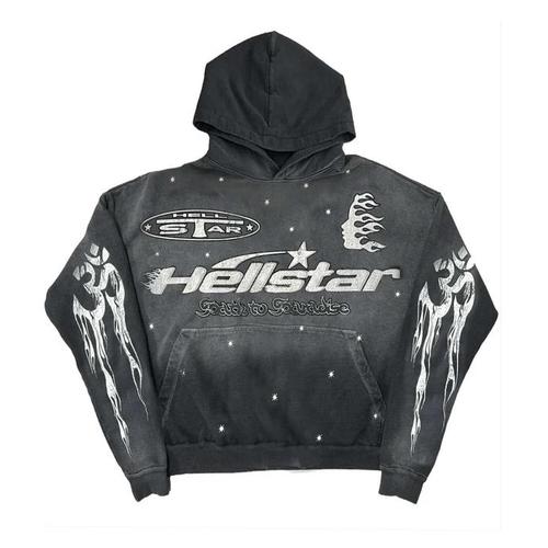 Hellstar Racer Hoodie Faded Black