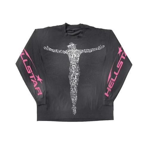 Hellstar Studios QR Code Christ Long Sleeve L/S Tee Black