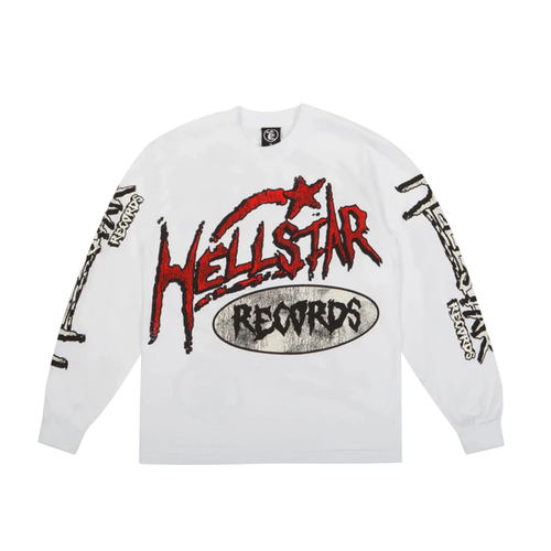 Hellstar Studios Records L/S Tee White
