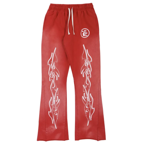Hellstar Studios Racer Flare Sweatpants Red