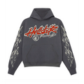 Hellstar Studios Records Tour Hoodie Faded Black