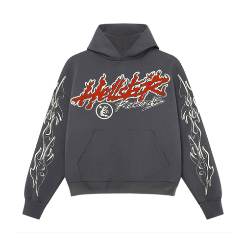 Hellstar Studios Records Tour Hoodie Faded Black