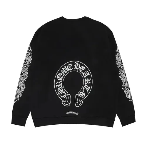 CHROME HEARTS BLACK HORSESHOE SWEATSHIRT