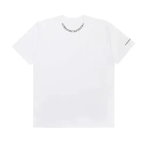 CHROME HEARTS NECK LOGO POCKET TEE WHITE