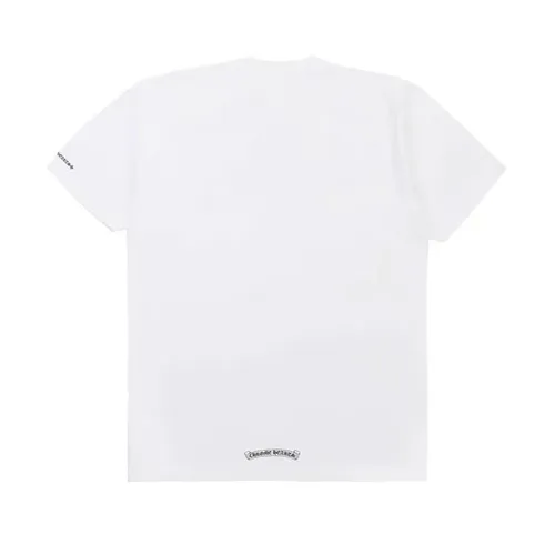 CHROME HEARTS NECK LOGO POCKET TEE WHITE