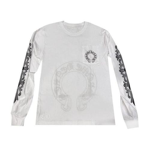 Chrome Hearts Floral Long-Sleeve 'White/Black'