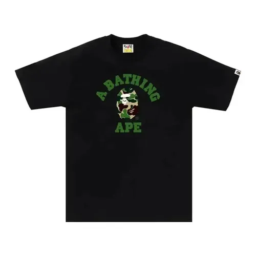 BAPE ABC Camo College Tee 'Black/Green'
