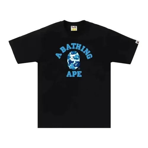 BAPE ABC Camo College Tee 'Black/Blue'