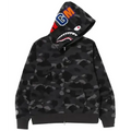 BAPE Color Camo Shark Full Zip Hoodie 'Black'