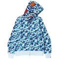 BAPE ABC Camo Shark Full Zip Hoodie 'Blue'