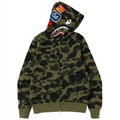 BAPE 1st Camo Shark Full Zip Hoodie 'Green'